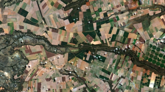 Aerial soy fields, Brazil