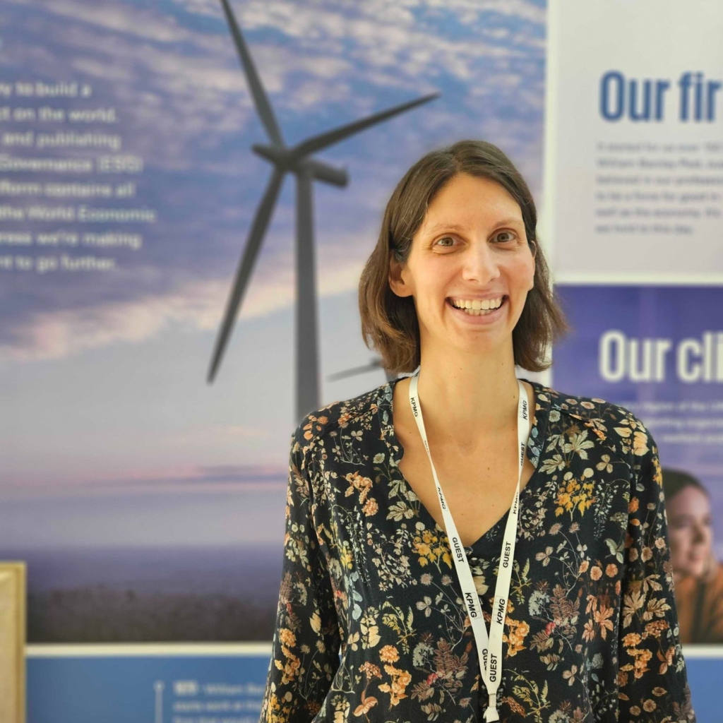 Dr Natacha Postel-Vinay at the launch of Evidence review on the financial effects of nature-related risks