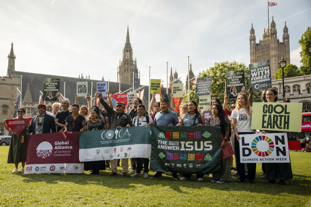 Indigenous leaders protest for more direct funding outside Parliament